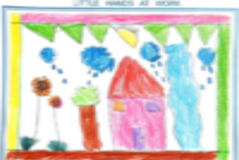 The masterpiece I drew at 4 years old; the good old days. A little reminder of  where it all began.